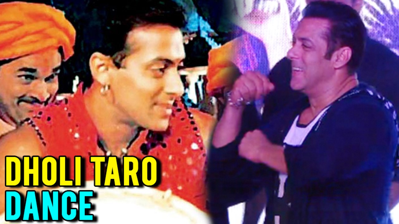 Salman Khan DANCES To DHOLI TARO Garba DANCE On Stage | Salman Khan MAKES FUN OF REPORTER