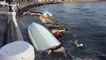 Boats smashed as big storm hits Malta