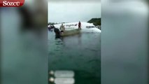 Papua Yeni Gine'ye giden bir yolcu uçağı denize iniş yaptı