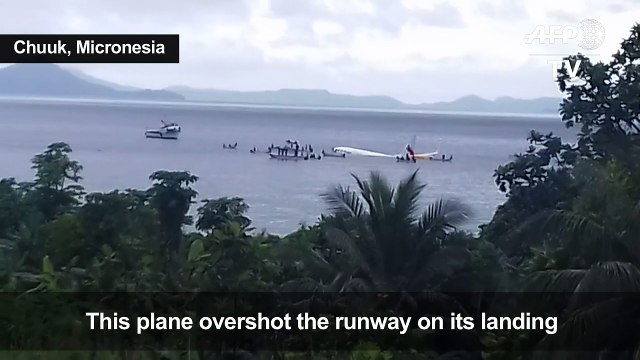 Papua New Guinea plane ditches into Micronesia lagoon