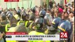 La Victoria: entre golpes agentes policiales, serenos y ambulantes se enfrentaron durante desalojo