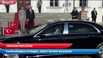 Erdoğan askeri törenle karşılandı