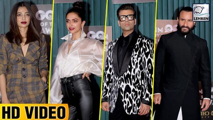 Descargar video: Bollywood Celebs At GQ Men Awards Full Video | Saif Ali Khan, Deepika Padukone