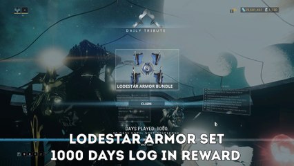 Warframe Lodestar Armor set - 1000 days log in reward