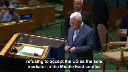 Abbas rejects 'biased' US as sole Mideast mediator