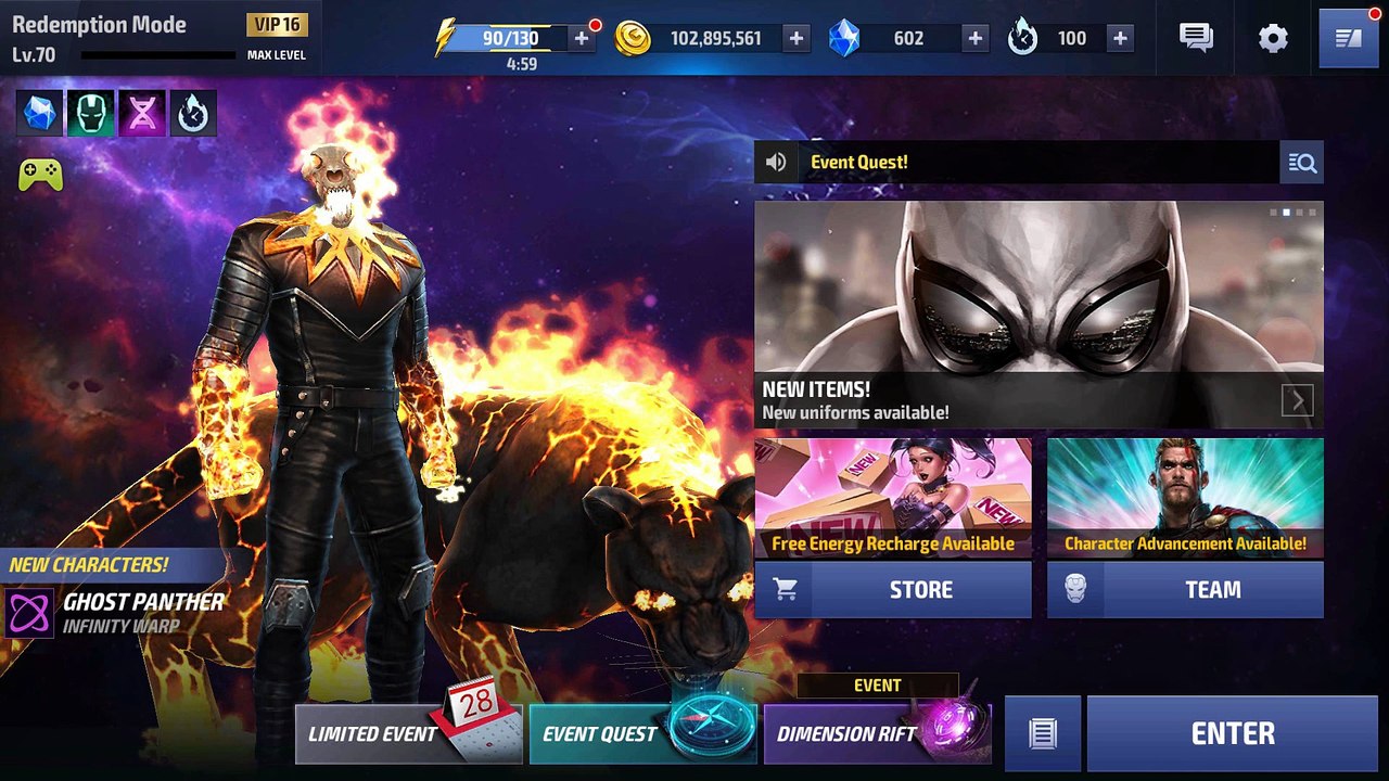 Marvel: Future Fight - Aracknight Heroic Quest (Paris) 