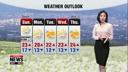 Cloudy day in Seoul, rain in the south _ 092818