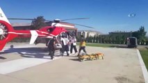 Ambulans Helikopter 5 Yaşındaki Havva'nın İçin Geldi