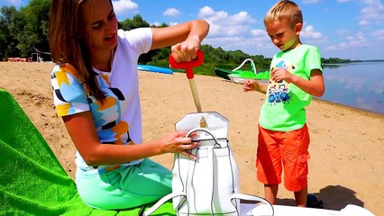 Children Found Toy Pirate Treasures Video for kids from Vlad and Nikita