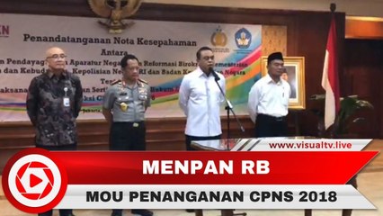 Kemenpan RB, Kemendikbud, BKN dan Polri, Siap Wujudkan Seleksi CPNS 2018 Bersih
