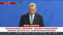 Cumhurbaşkanı Erdoğan Almanya'da