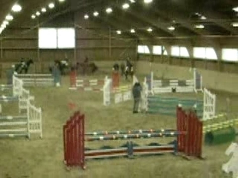 Laurie Ewe et catrien en concours en e1