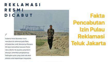 Anies Baswedan Siapkan Ranperda untuk 4 Pulau Reklamasi