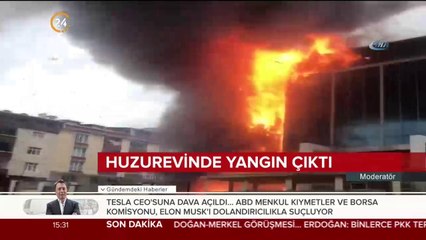 Huzurevinde yangın çıktı