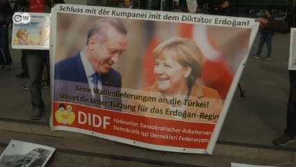 Descargar video: Erdoğan Berlin'de protesto edildi