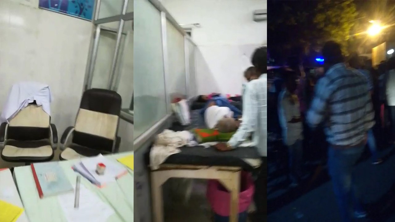 मरीज की मौत के बाद परिजनों ने किया हंगामा के, इमरजेंसी छोड़कर भागे डॉक्टर और स्टॉफ
