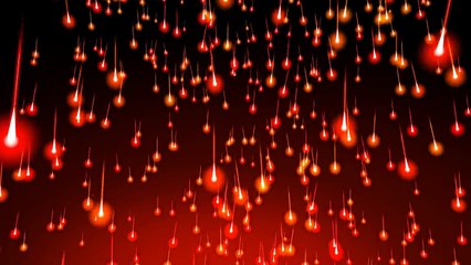 4K 60fps _Falling Fire Comets Effect_ 2160p Motion Background AA VFX