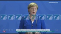 ERDOGAN DHE MERKEL ANGAZHOHEN PER ULJEN E TENSIONEVE - News, Lajme - Kanali 7