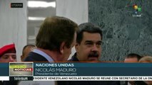 Maduro se reúne con el secretario general de la ONU