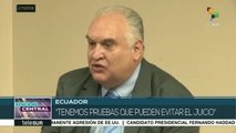Ecuador:defensa de Correa presenta 45 pruebas y 47 testigos a su favor