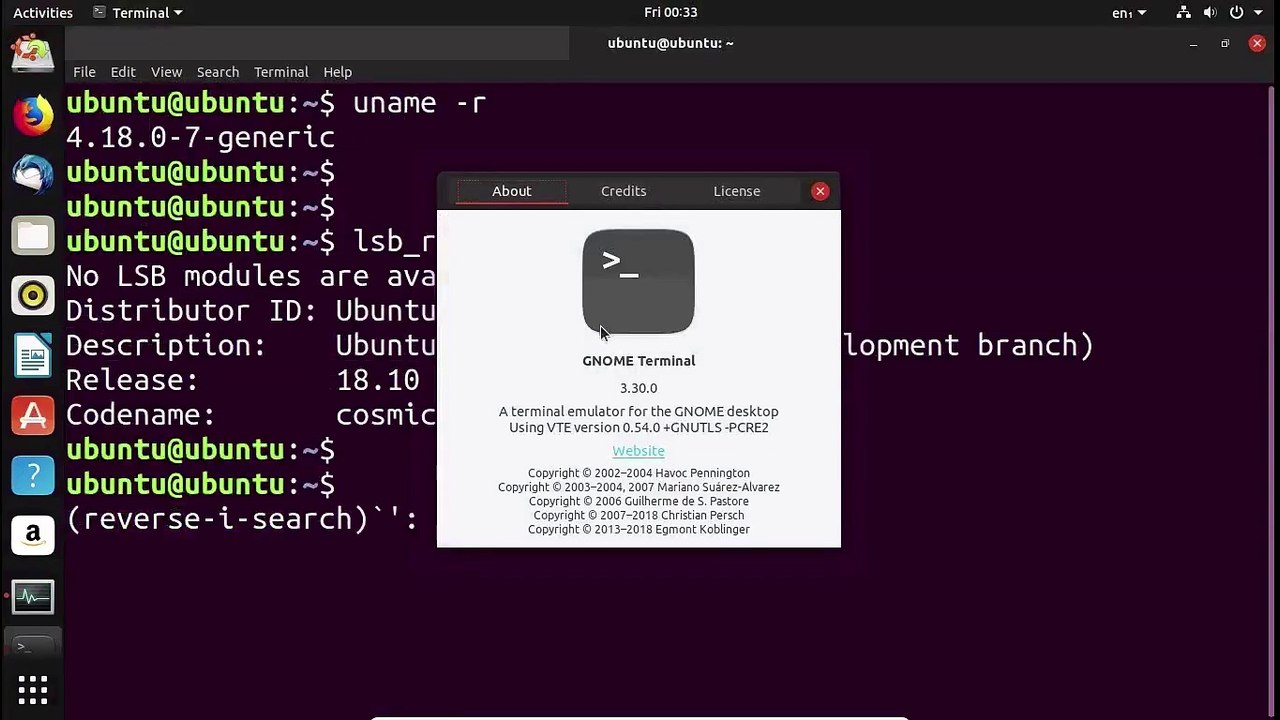 Ubuntu 18.10 (Cosmic Cuttlefish) Beta