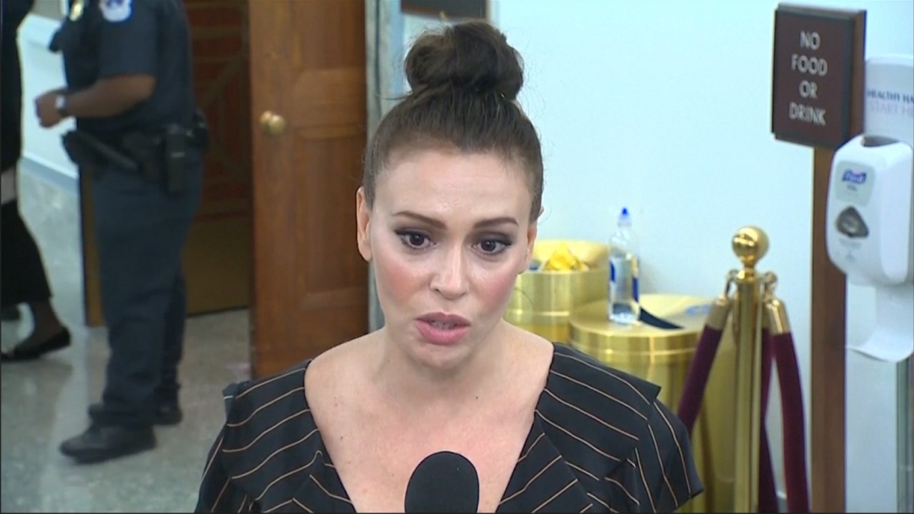 Alyssa Milano On Attending Ford-Kavanaugh Hearing