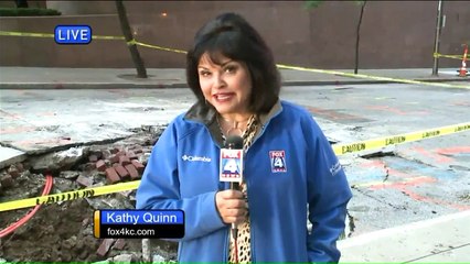 Massive Sinkhole Opens in Downtown Kansas City