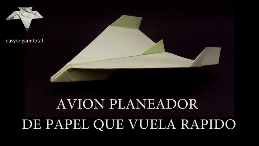 Avion Planeador De Papel Que Vuela Rapido