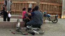 İslahiye'de orta refüje çarpan bisikletli çocuk yaralandı - GAZİANTEP