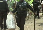 Droga, armas y camaretas fueron decomisados en un operativo realizado en el cantón Milagro, provincia del Guayas