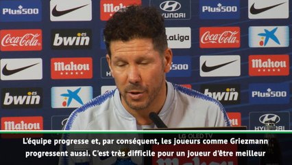 7e j. - Simeone : "Griezmann s'améliore avec les bonnes performances de l'équipe"