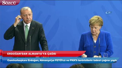 Erdoğan’dan Almanya’ya çağrı