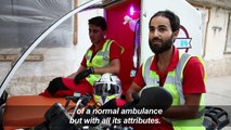 Syrian NGO creates a motorcycle ambulance in Idlib