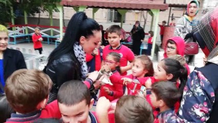 Bafra’da ilkokul öğrencilerine hayvan sevgisi aşılanıyor