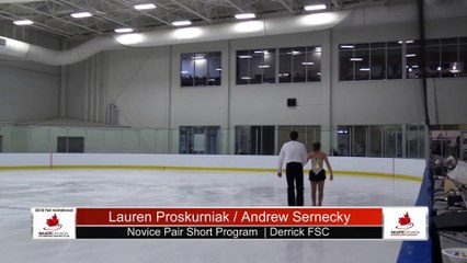Novice Pair Short Program - 2018 Fall Competitive Invitational- Blue Arena