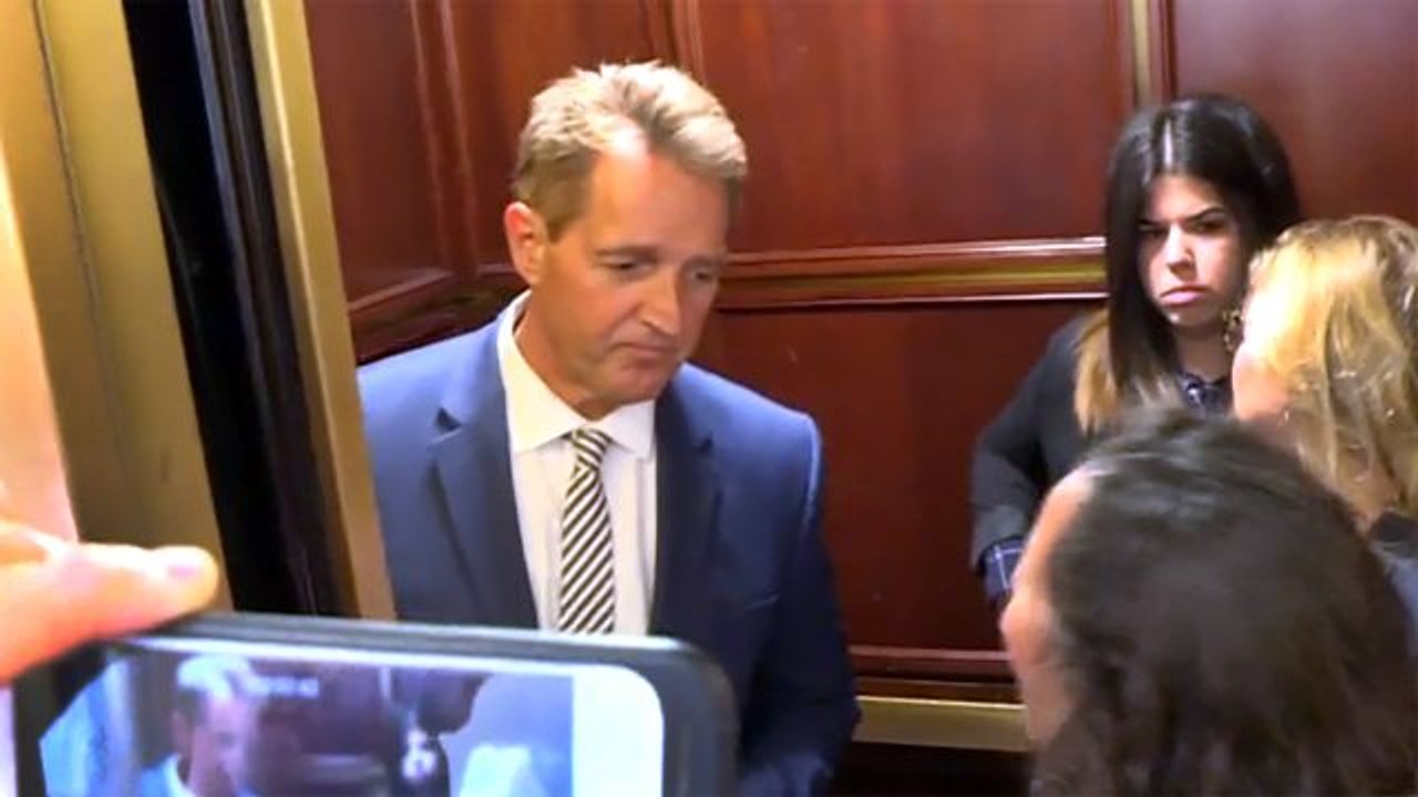 Sexual-Assault Survivors Confront Senator Jeff Flake