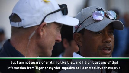 Furyk dismisses concern over Woods' health