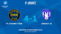 J9 : FC Chambly – JA Drancy (4-1), le résumé
