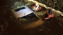 Florida Driver Rescued From Car Stuck in Pond