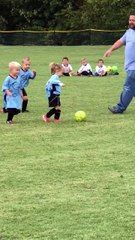 Girl Playing Soccer Kissed by Boy on Opposite Team
