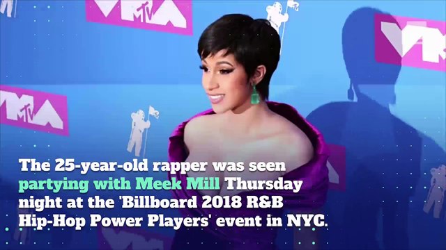 Cardi B Kicks It With Nicki Minaj's Ex Meek Mill
