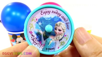 Learn Colors for Kids Balloon Surprise Toys Peppa Pig Disney Frozen Paw Patrol