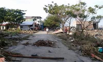 Begini Situasi di Tepi Pantai Kota Palu yang Terdampak Gempa
