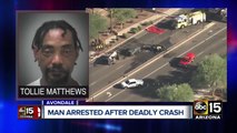 Suspected DUI driver arrested in deadly Avondale crash