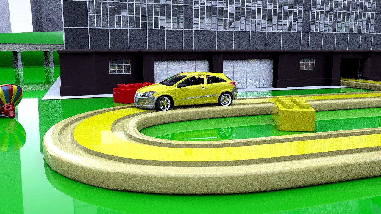 Car on a toy track