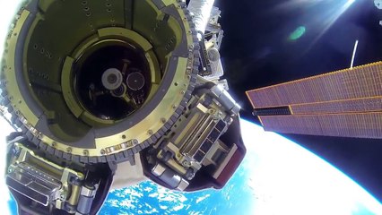 Walking outside space Part 1 Newest Live ISS Clip 2018