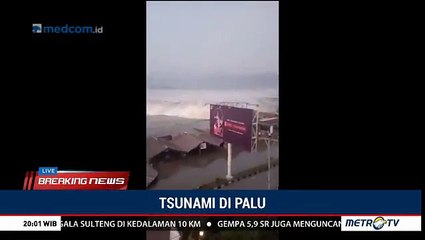 Endonezya’da gerçekleşen depremin ardından tsunami meydana geldi