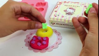 Tv cartoons movies 2019 Hello Kitty Play Doh Donuts How to make Playdough Doughnuts DIY ハローキティ キャラクター サンリオ Dough