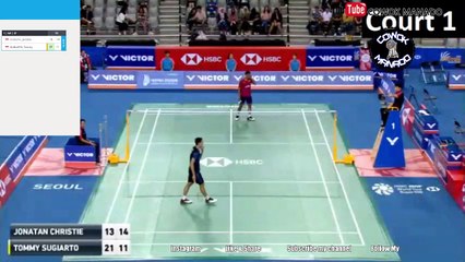 Jonatan Christie VS Tommy Sugiarto #KoreaOpen2018 Semi Final