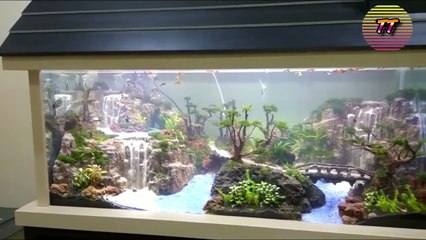 Air Terjun di Dalam Akuarium, Desain nya Keren Banget! Bikin Mata Sejuk